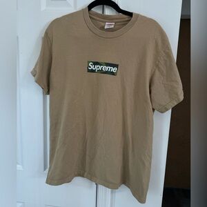 Khaki Supreme Box Logo Tee